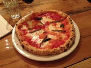Ma pizza magherita avec anchois