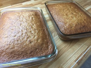 Gateau aux carottes au sortir du four
